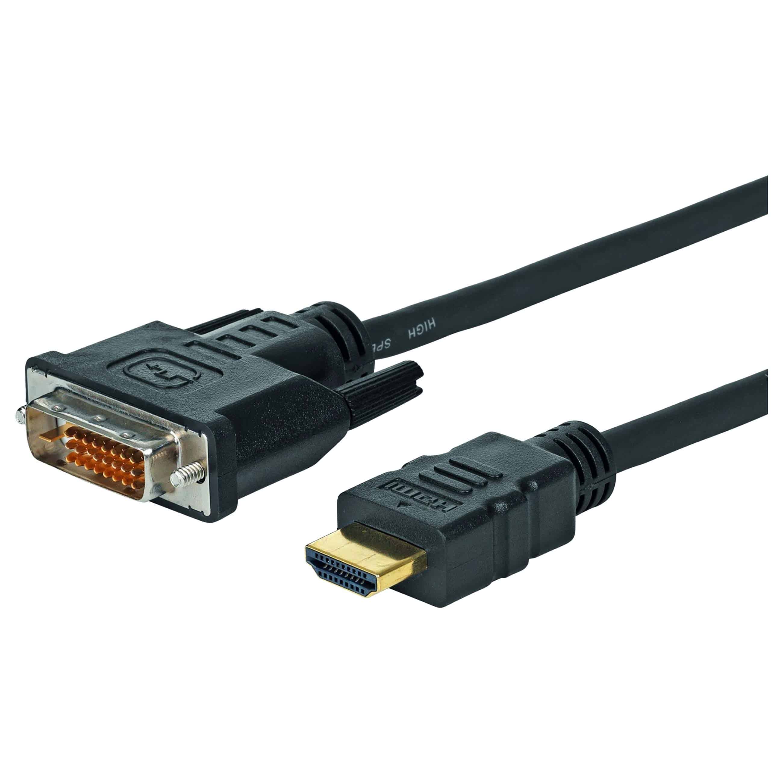 Kabel - HDMI (M) - DVI-D (M) - 2m - schwarz