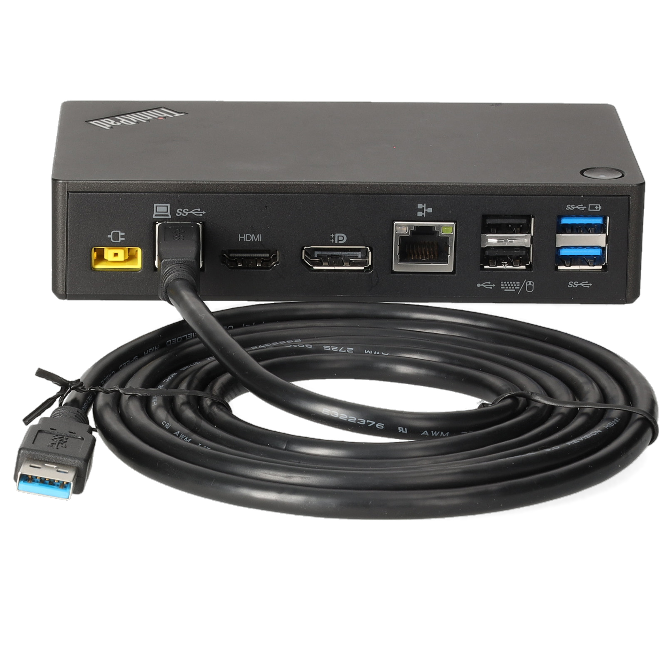 Lenovo ThinkPad USB 3.0 Ultra Dock - 40A8 mit USB Verbindungskabel - ohne Netzteil - Gebraucht