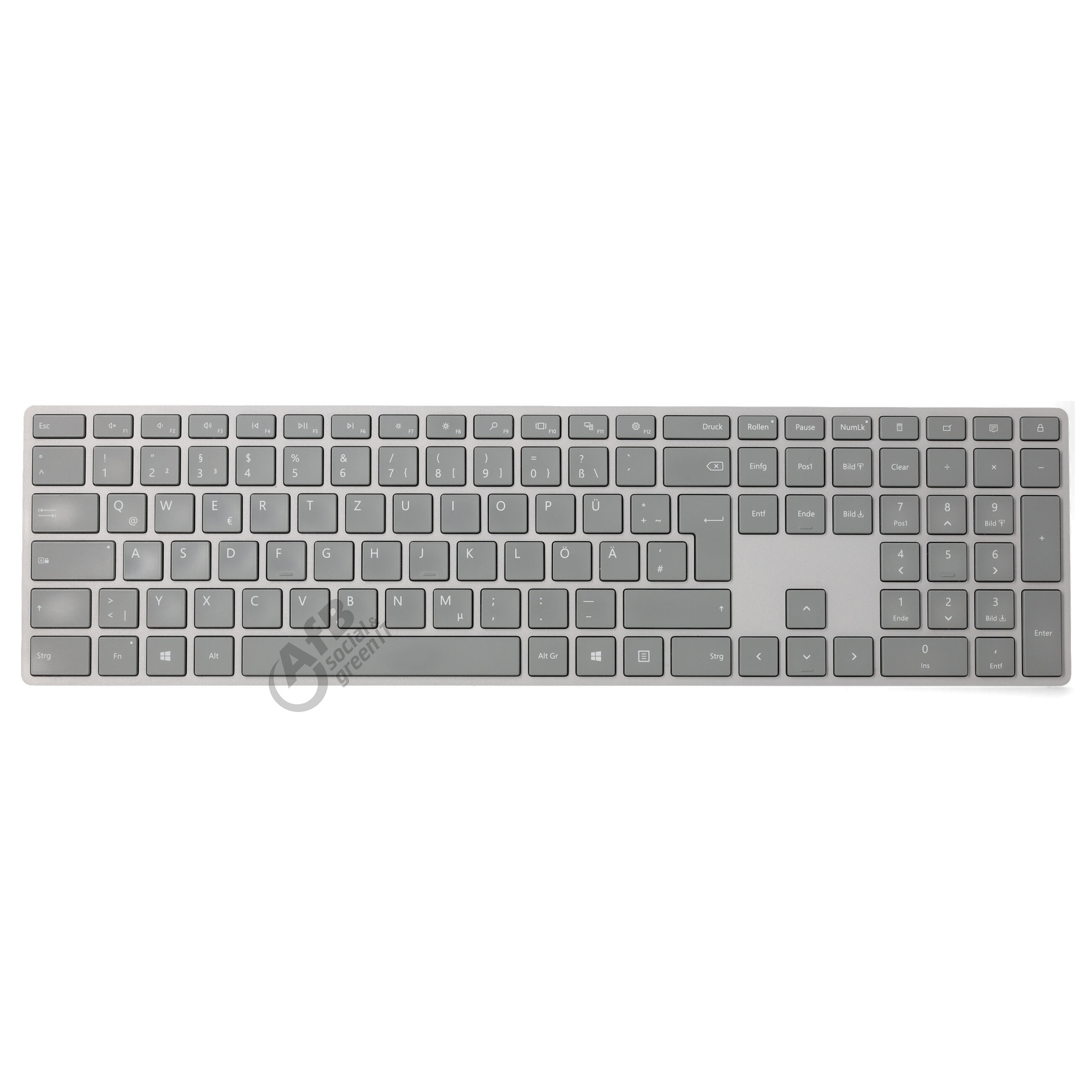 Microsoft Surface Keyboard - kabellos - DE - Grau - Silber - Gebraucht