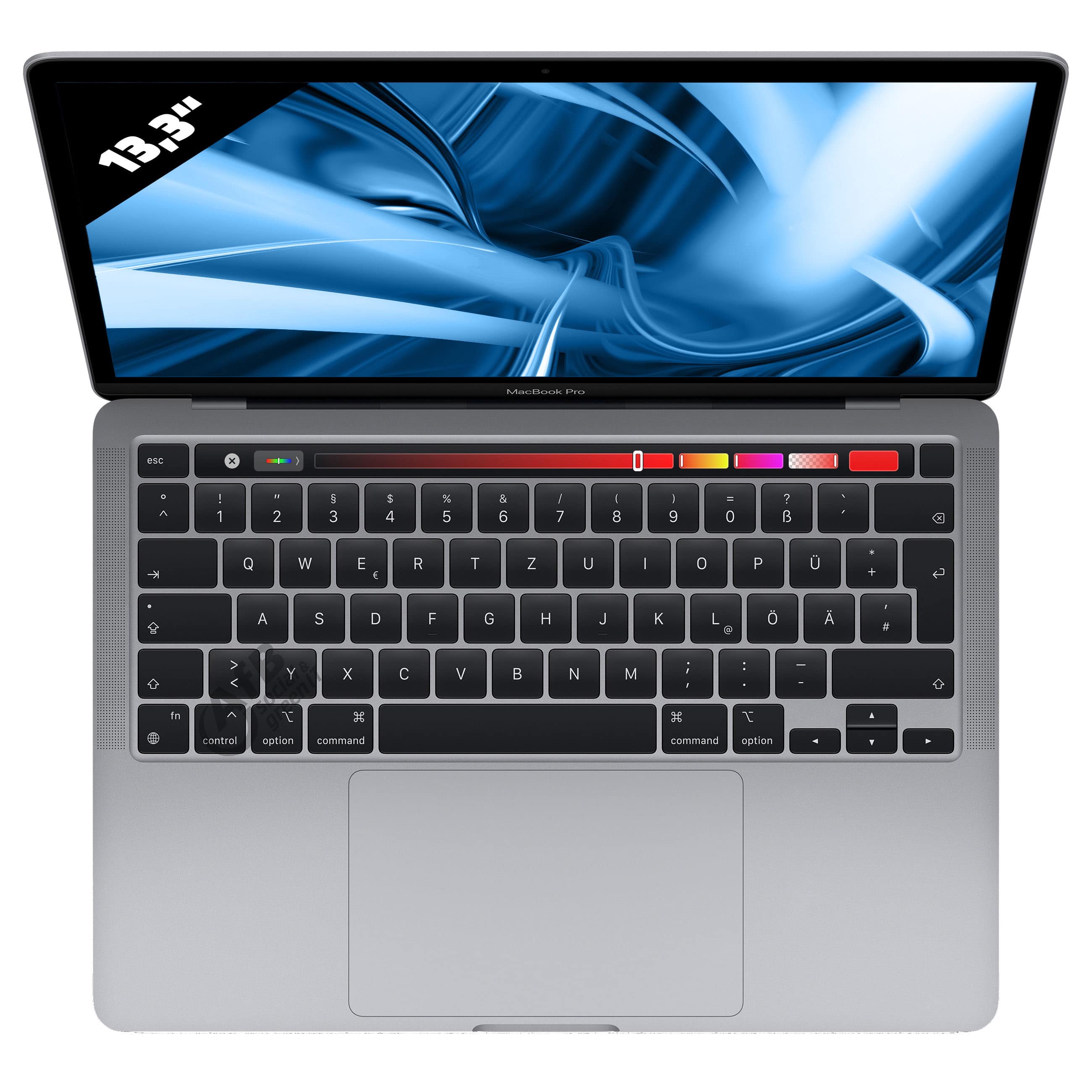 Apple MacBook Pro 13 (2019) 

 - 13,3 Zoll - Intel Core i5 8279U @ 2,4 GHz - 8 GB DDR3 - 250 GB SSD - 2560 x 1600 - macOS - Space Gray