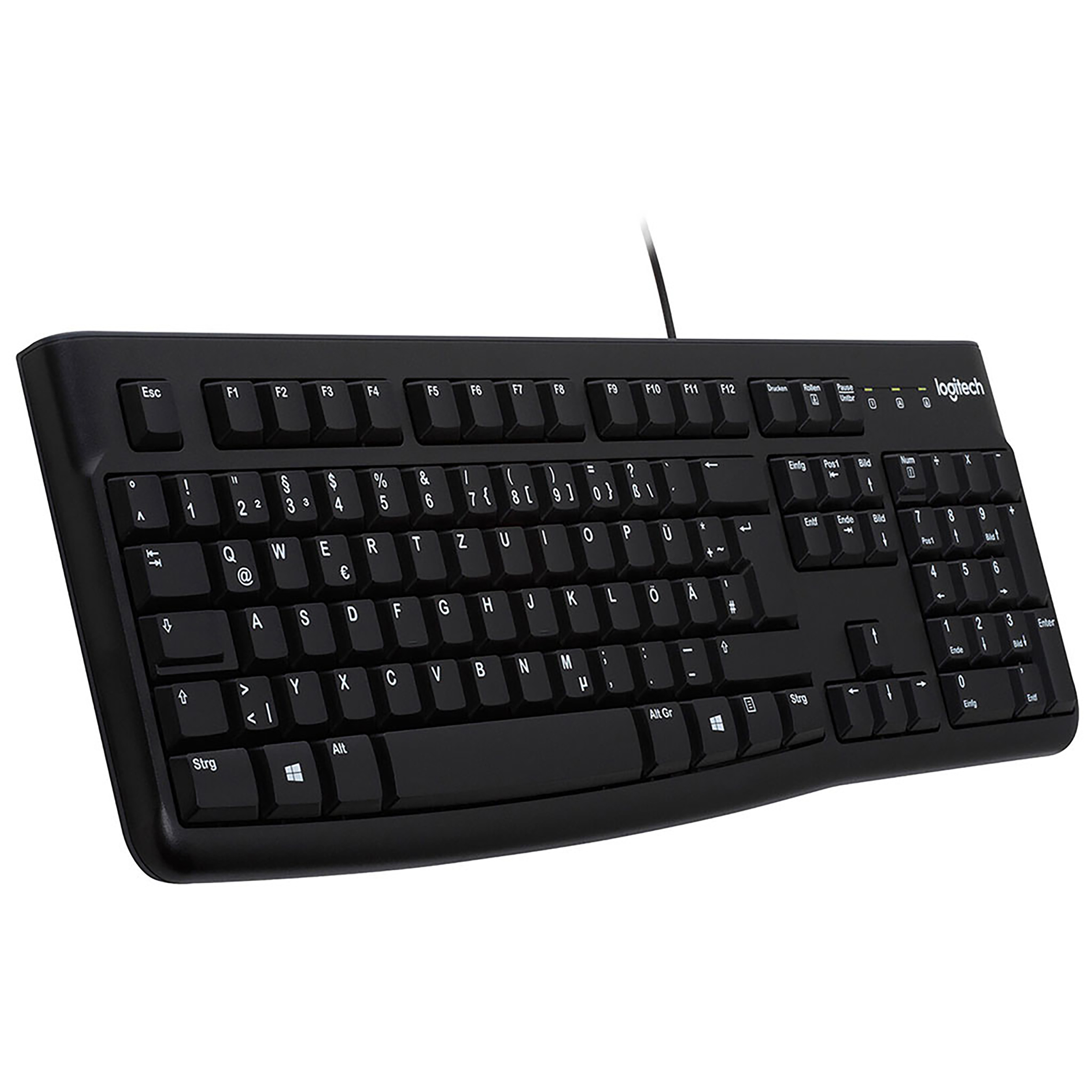 Logitech K120 - Kabeltastatur - schwarz