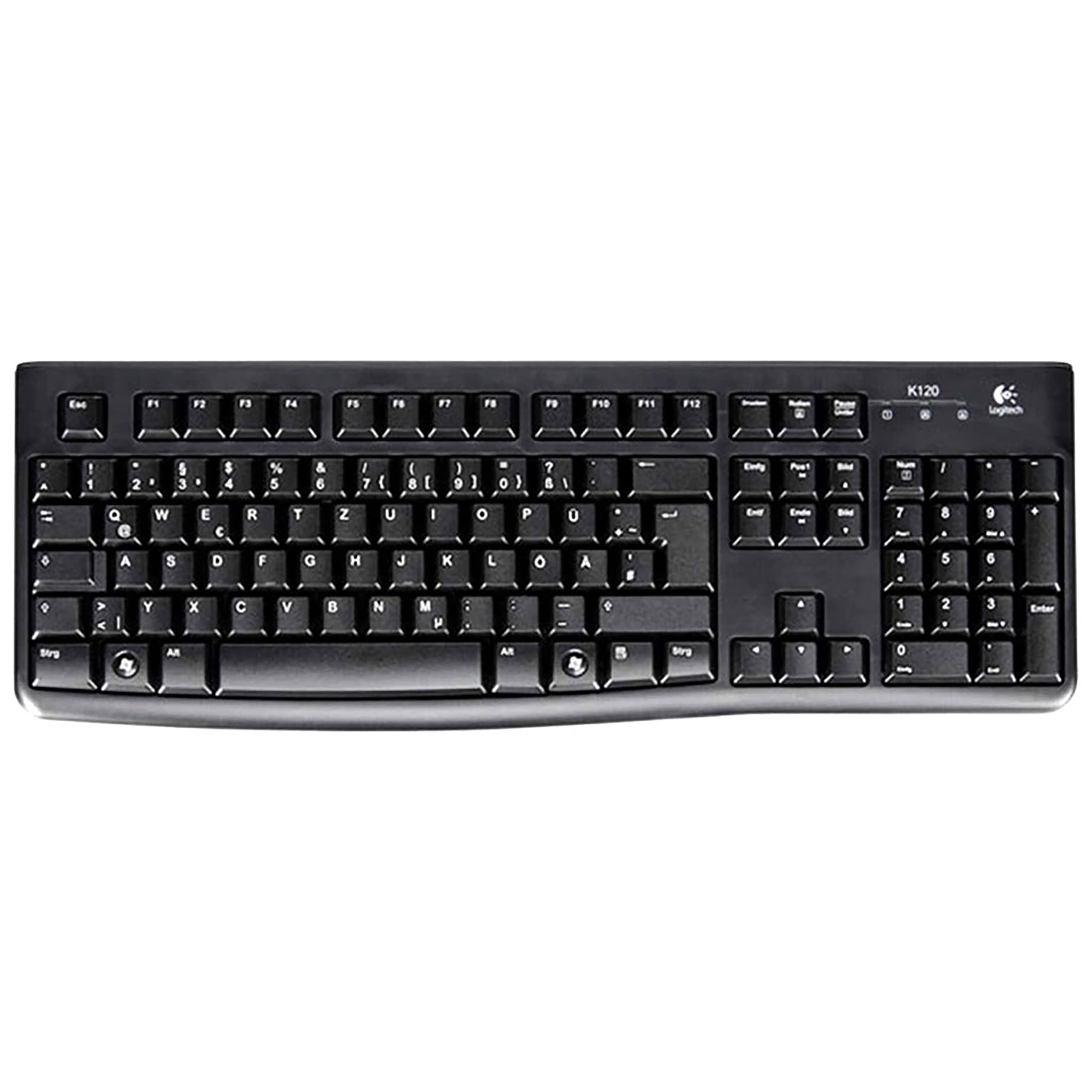 Logitech K120 - Kabeltastatur - schwarz