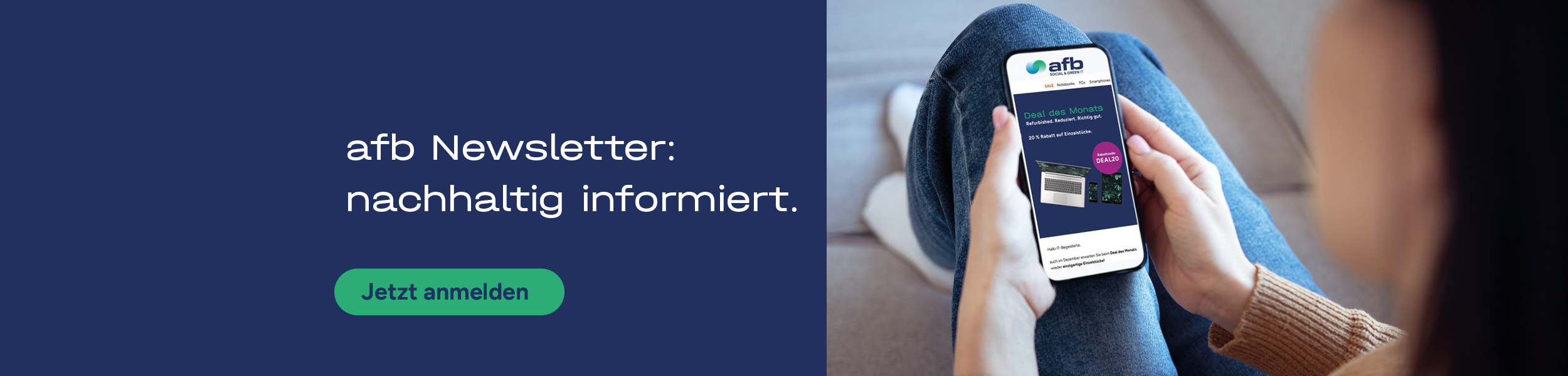 Die Grafik zeigt einen afb Newsletter.